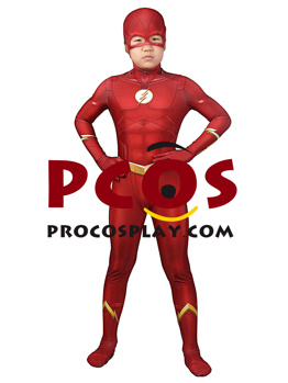 Picture of The Flash Barry Allen Cosplay Costume For Kids C00988