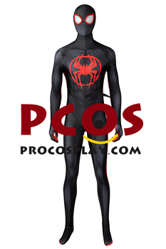 Photo de film à travers le Spider-Verse Miles Morales Cosplay Costume C01002