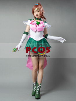 Image de Prêt à expédier Sailor Moon Super S Film Sailor Jupiter Makoto Kino Lita Cosplay Costumes mp001406