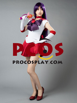 Image de Prêt à expédier Sailor Moon Sailor Mars Hino Rei Cosplay Costume MP000570