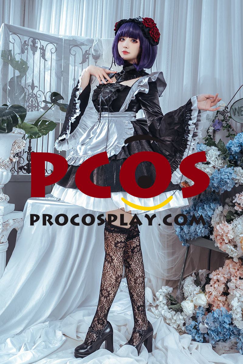 My DressUp Darling Kitagawa Marin Black Lobelia Maid Outfit Cosplay