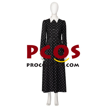 Picture of TV Series Wednesday Wednesday Addams Cosplay Polka Dot Skirt C02925