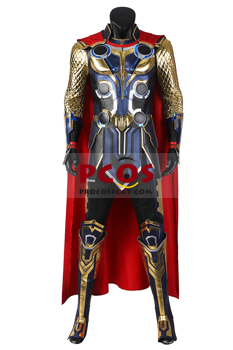 Imagen de Listo para enviar Thor: Love and Thunder Thor Cosplay Disfraz C02893P Versión mejorada