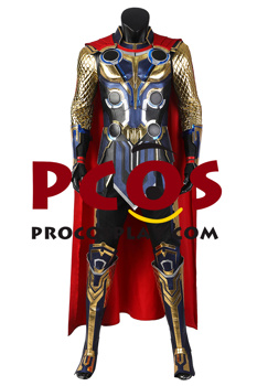 Imagen de Listo para enviar Thor: Love and Thunder Thor Cosplay Disfraz C02893P Versión mejorada