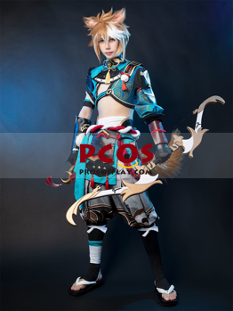Image de prêt à expédier Genshin Impact Gorou Cosplay Costume Jacquard Version C00668-AA