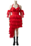 Изображение Готово к отправке 2021 Харли Квинн Красное платье Косплей Костюм mp006041