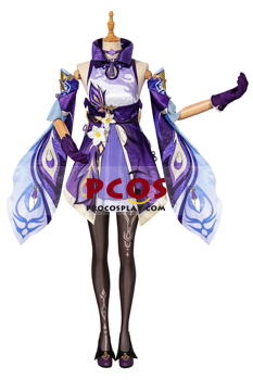 Image de prêt à expédier Genshin Impact Keqing Cosplay Costume mise à niveau C00270-AA