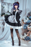 Изображение Готово к отправке My Dress-Up Darling Kitagawa Marin Black Lobelia Maid Outfit Косплей Костюм C02873