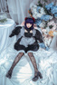 Изображение Готово к отправке My Dress-Up Darling Kitagawa Marin Black Lobelia Maid Outfit Косплей Костюм C02873