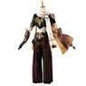 Photo de prêt à expédier Genshin Impact voyageur Aether Cosplay Costume C00098-AAA