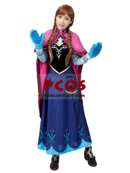 Изображение Готово к отправке Frozen Anna Cosplay Весь костюм mp001318 - Распродажа