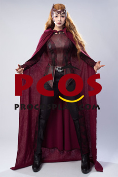 Immagine di pronto per la spedizione Doctor Strange in the Multiverse of Madness Scarlet Witch Wanda Cosplay Costume C01027