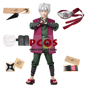 Imagen del disfraz de Anime Ninja Jiraiya Cosplay a la venta mp000314