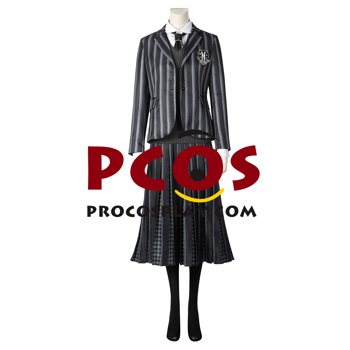 Immagine del nuovo programma televisivo mercoledì Addams mercoledì costume cosplay C07057