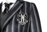 Image de la nouvelle émission de télévision mercredi Addams mercredi Costume Cosplay C07057