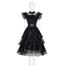 Imagen del nuevo programa de televisión Wednesday Addams Wednesday Cosplay Costume Ball Dress C07056