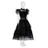 Imagen del nuevo programa de televisión Wednesday Addams Wednesday Cosplay Costume Ball Dress C07056