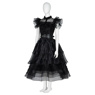 Picture of New TV show Wednesday Addams Wednesday Cosplay Costume Ball Dress C07056