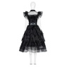 Imagen del nuevo programa de televisión Wednesday Addams Wednesday Cosplay Costume Ball Dress C07056