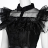 Imagen del nuevo programa de televisión Wednesday Addams Wednesday Cosplay Costume Ball Dress C07056