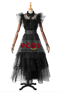 Picture of New TV show Wednesday Addams Wednesday Ball Dress C07165