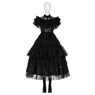 Imagen del nuevo programa de televisión Wednesday Addams Wednesday Cosplay Costume Ball Dress C07196 Versión superior