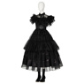 Imagen del nuevo programa de televisión Wednesday Addams Wednesday Cosplay Costume Ball Dress C07196 Versión superior