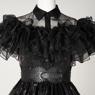 Picture of New TV Show Wednesday Addams Wednesday Cosplay Costume Ball Dress C07196  Top Version