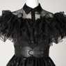 Imagen del nuevo programa de televisión Wednesday Addams Wednesday Cosplay Costume Ball Dress C07196 Versión superior