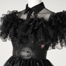 Picture of New TV Show Wednesday Addams Wednesday Cosplay Costume Ball Dress C07196  Top Version