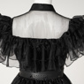 Image de la nouvelle émission de télévision mercredi Addams mercredi Cosplay Costume robe de bal C07196 Version supérieure