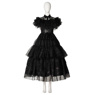 Imagen del nuevo programa de televisión Wednesday Addams Wednesday Cosplay Costume Ball Dress C07196 Versión superior