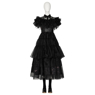 Picture of New TV Show Wednesday Addams Wednesday Cosplay Costume Ball Dress C07196  Top Version