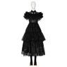 Imagen del nuevo programa de televisión Wednesday Addams Wednesday Cosplay Costume Ball Dress C07196 Versión superior