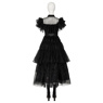 Image de la nouvelle émission de télévision mercredi Addams mercredi Cosplay Costume robe de bal C07196 Version supérieure