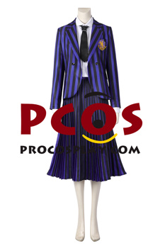 Image de la série télévisée mercredi Enid Sinclair Cosplay Costume Nevermore Academy uniforme C07220