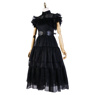 Picture of Ready to Ship TV Show Wednesday Addams Wednesday Rave N Black Gothic Dress C07201US