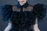 Imagen del nuevo programa de televisión Wednesday Addams Wednesday Cosplay Costume Ball Dress C07196 Versión superior