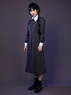 Immagine della serie TV mercoledì mercoledì Addams Cosplay Dress C02960