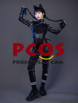 Picture of TV Show Addams Cat Cosplay Costume C07198