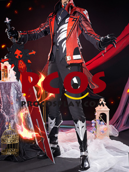 Bild von Spiel Genshin Impact Mondstadt Diluc Scarlet Night Skin Cosplay Kostüm C07441-AA