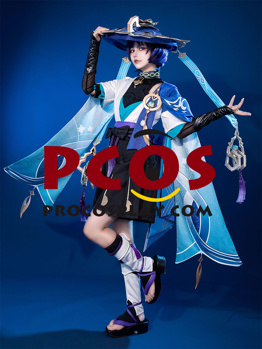 Photo de prêt à expédier Genshin Impact Wanderer Cosplay Costume C07049-AAA