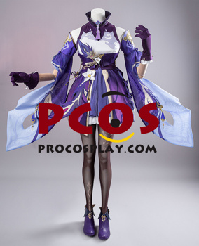 Photo de Genshin Impact Keqing Cosplay Costume Version améliorée C07680-AAA