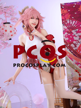 Picture of Ready to Ship Genshin Impact Yae Miko Cosplay Swimsuit C07682