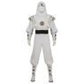 Imagen de la película Mighty Morphin Power Rangers Tommy Oliver White Ranger Ninja Cosplay disfraz C08026