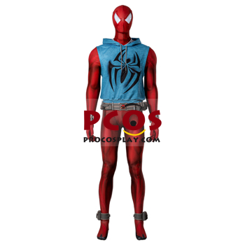 Immagine di Across the Spider-Verse Scarlet Spider Ben Reilly Costume Cosplay C08018