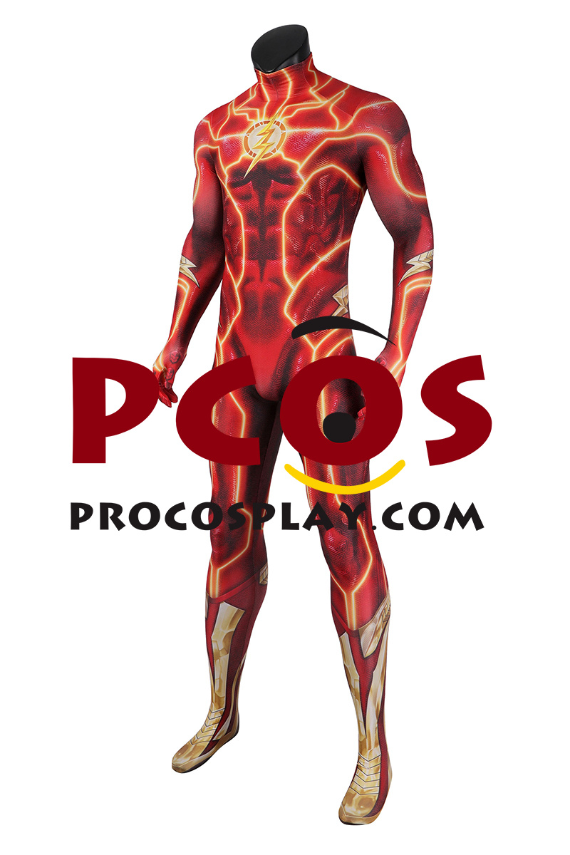 The Flash 2023 Barry Allen Flash Cosplay Costume Jumpsuit C08150 Best Profession Cosplay