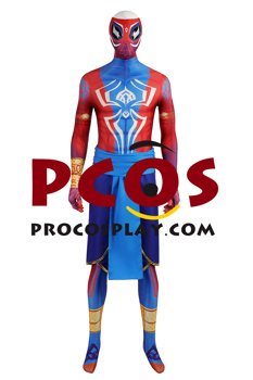 Imagen de la película Across the Spider-Verse Pavitr Prabhakar Cosplay traje mono C07717