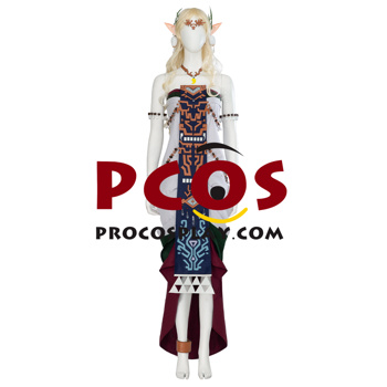 Immagine di The Legend of Zelda: Tears of the Kingdom Hyrule Queen Sonia Costume Cosplay C08176