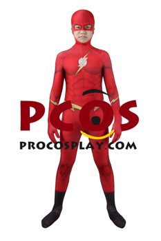 Photo de Flash Saison 8 Jay Garrick Cosplay Costume Pour Enfants C08275